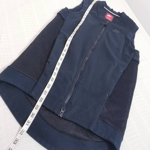 Nike Black Mesh Vest Full Zip Up - Picture 8 of 12